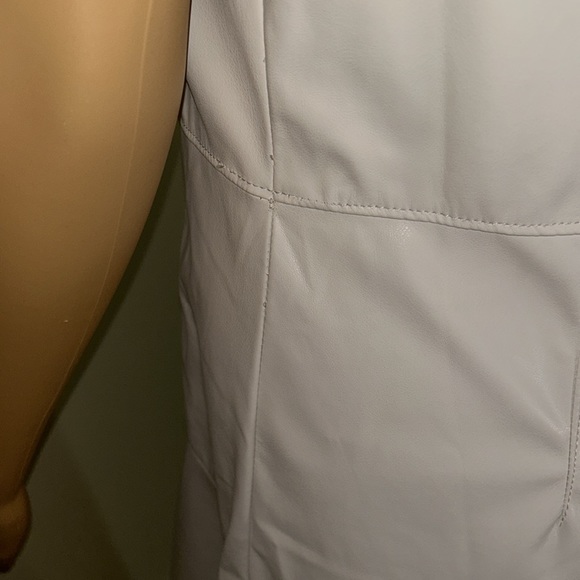 DKNY Faux leather beige dress size 8 - Picture 11 of 14